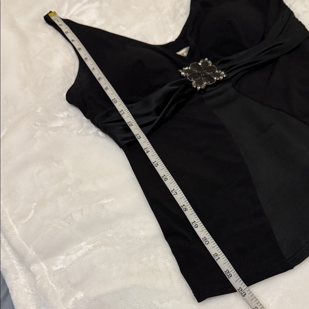 Cache Black Sleeveless Blouse with Embellished Detail - Picture 13 of 13